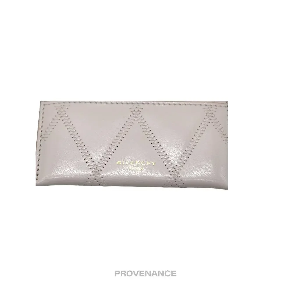 🔴 Givenchy Card Holder Wallet - Quilted Blush Leather